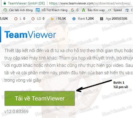Cách cài Teamviewer và sử dụng điều khiển máy tính từ xa
