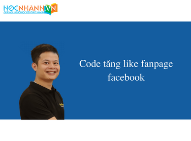Code tăng like fanpage facebook